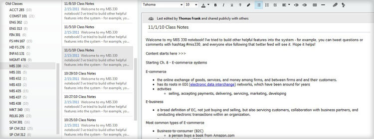Cornell Notes Template Evernote Web